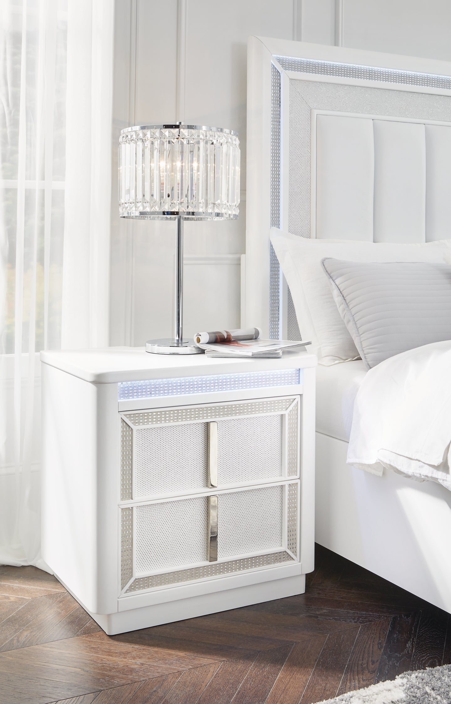 Chalanna Two Drawer Night Stand Signature Design by Ashley®