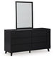 Danziar Queen Panel Bed with Mirrored Dresser and 2 Nightstands Signature Design by Ashley®