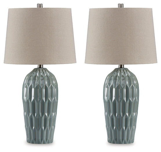 Hadbury Ceramic Table Lamp (2/CN) Signature Design by Ashley®