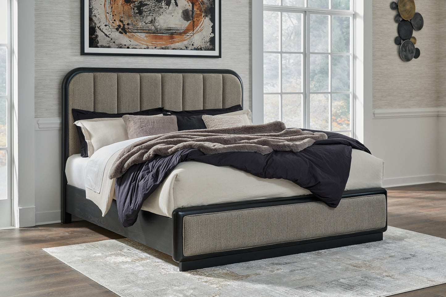 Rowanbeck  Upholstered Panel Bed Signature Design by Ashley®