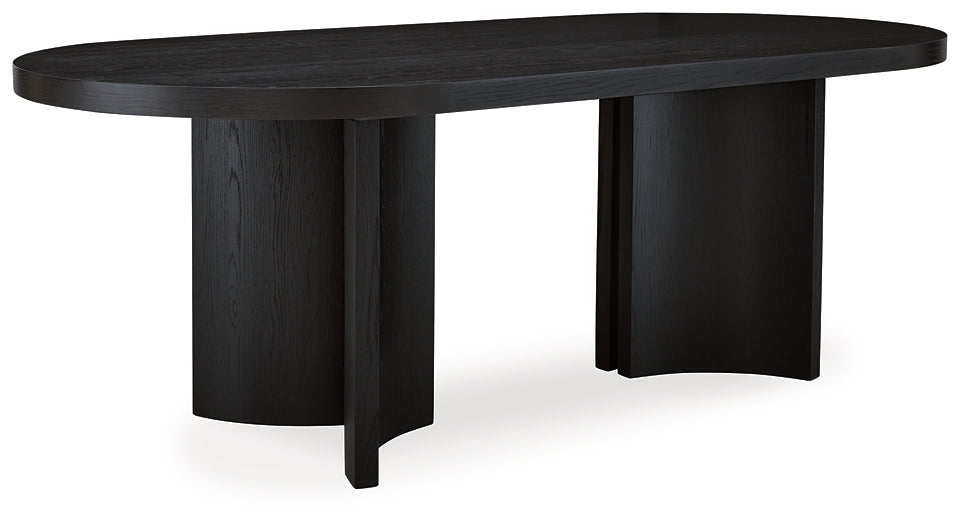 Rowanbeck Oval Dining Room Table Signature Design by Ashley®