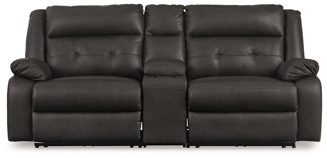 Mackie Pike 3-Piece Power Reclining Sectional Loveseat with Console Signature Design by Ashley®