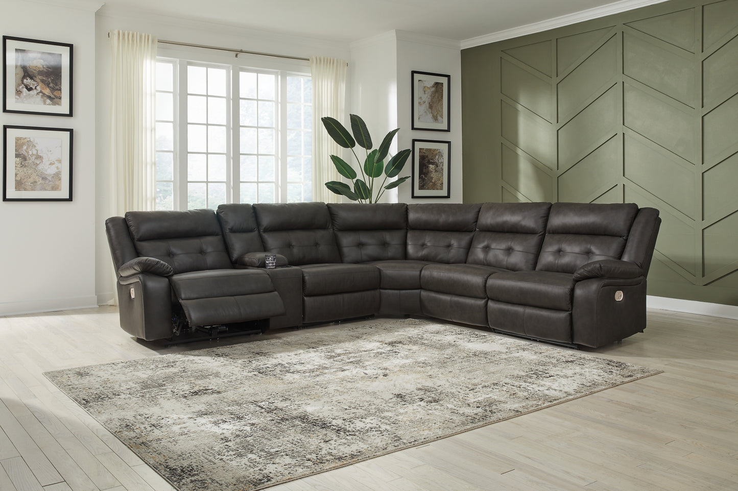 Mackie Pike 6-Piece Power Reclining Sectional Signature Design by Ashley®