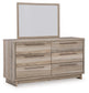 Hasbrick Queen Panel Bed with Mirrored Dresser, Chest and 2 Nightstands Signature Design by Ashley®