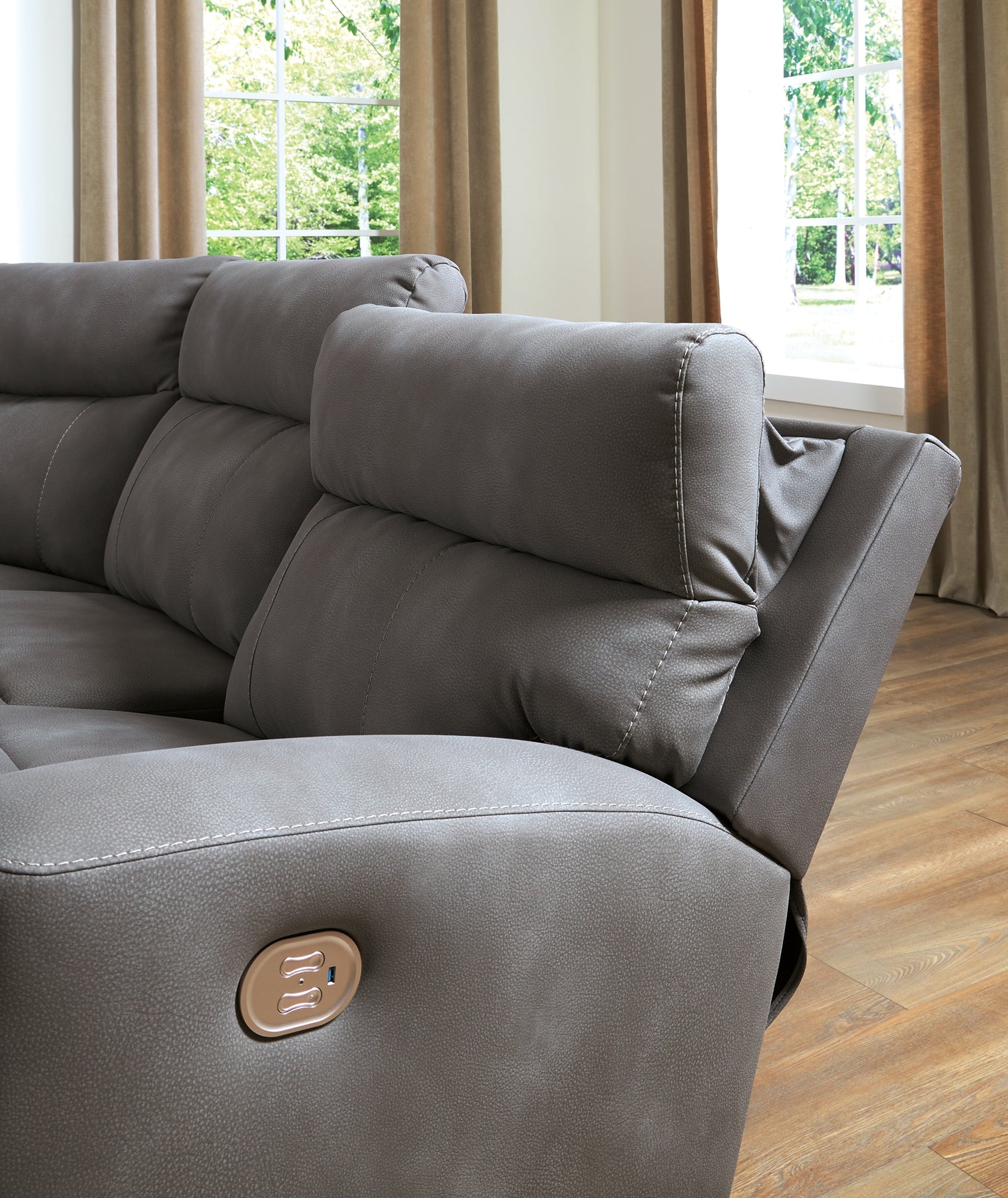 Next-Gen DuraPella 6-Piece Power Reclining Sectional Signature Design by Ashley®