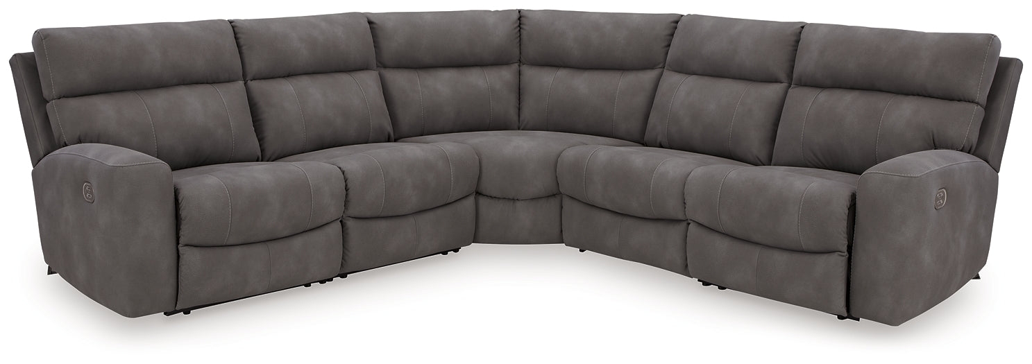 Next-Gen DuraPella 5-Piece Power Reclining Sectional Signature Design by Ashley®