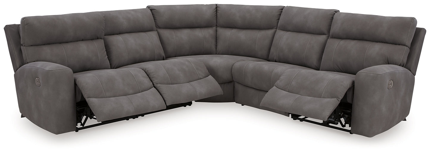 Next-Gen DuraPella 5-Piece Power Reclining Sectional Signature Design by Ashley®