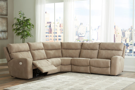 Next-Gen DuraPella 5-Piece Power Reclining Sectional Signature Design by Ashley®