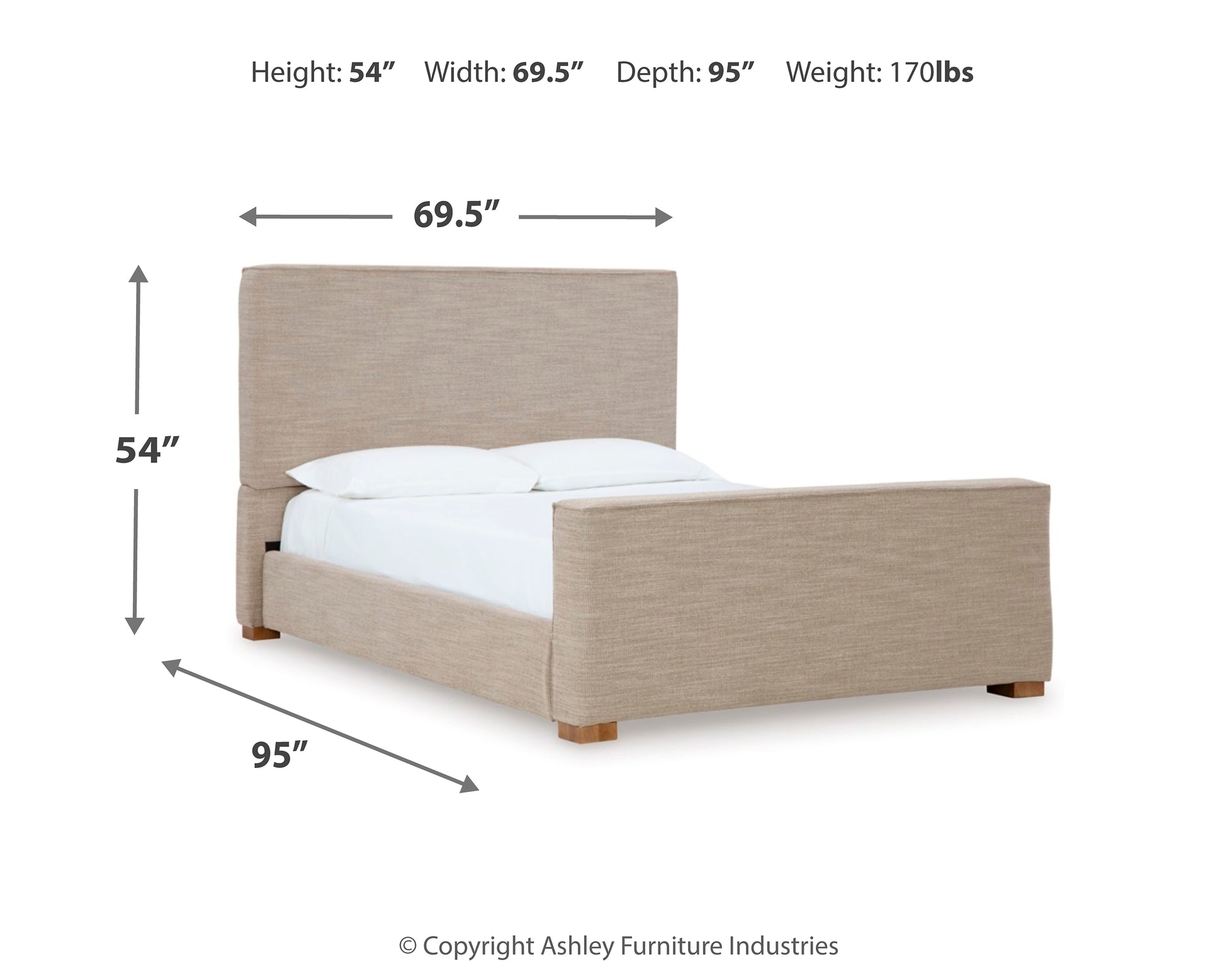 Dakmore  Upholstered Bed Signature Design by Ashley®