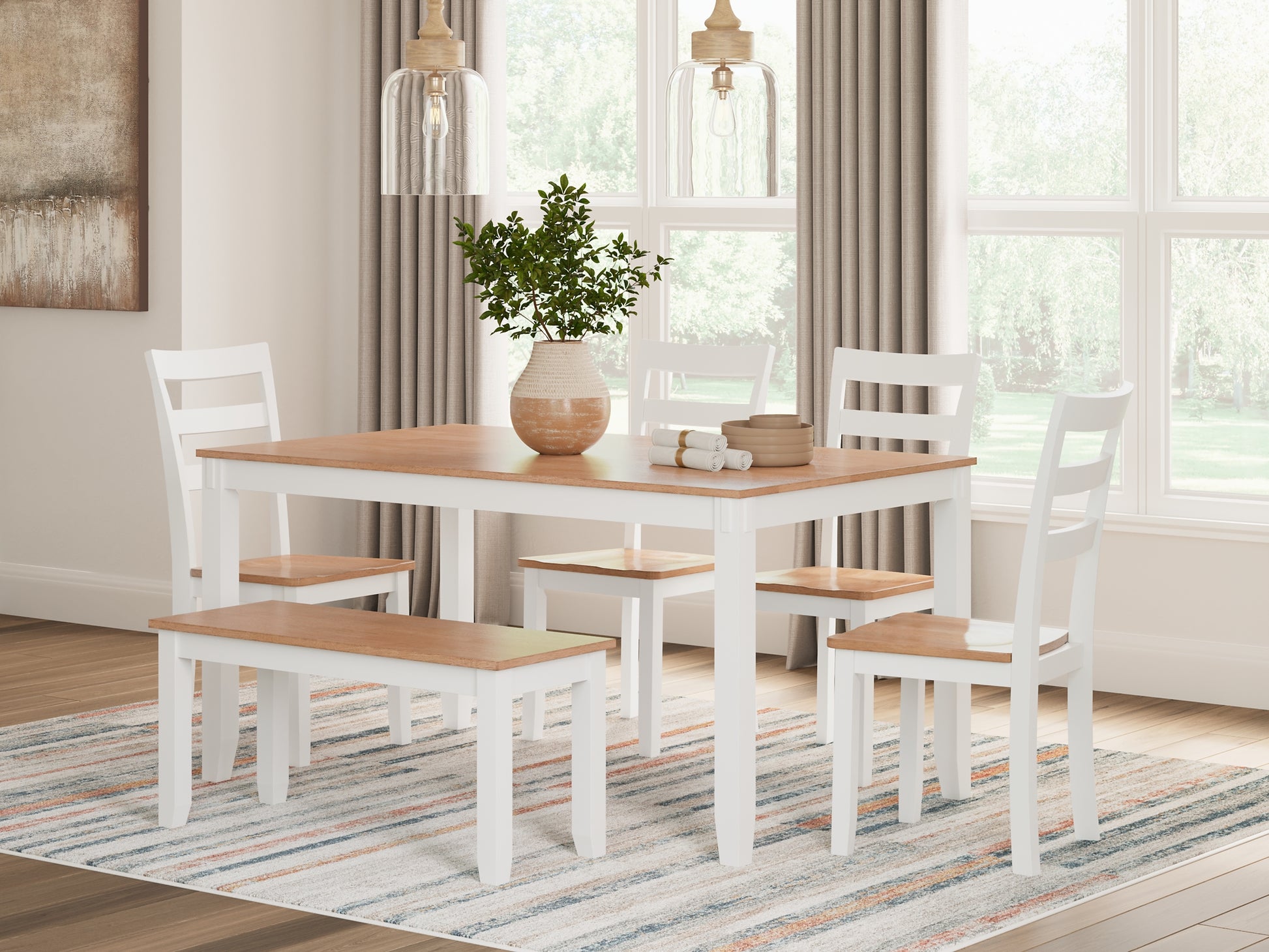 Gesthaven Dining Room Table Set (6/CN) Signature Design by Ashley®