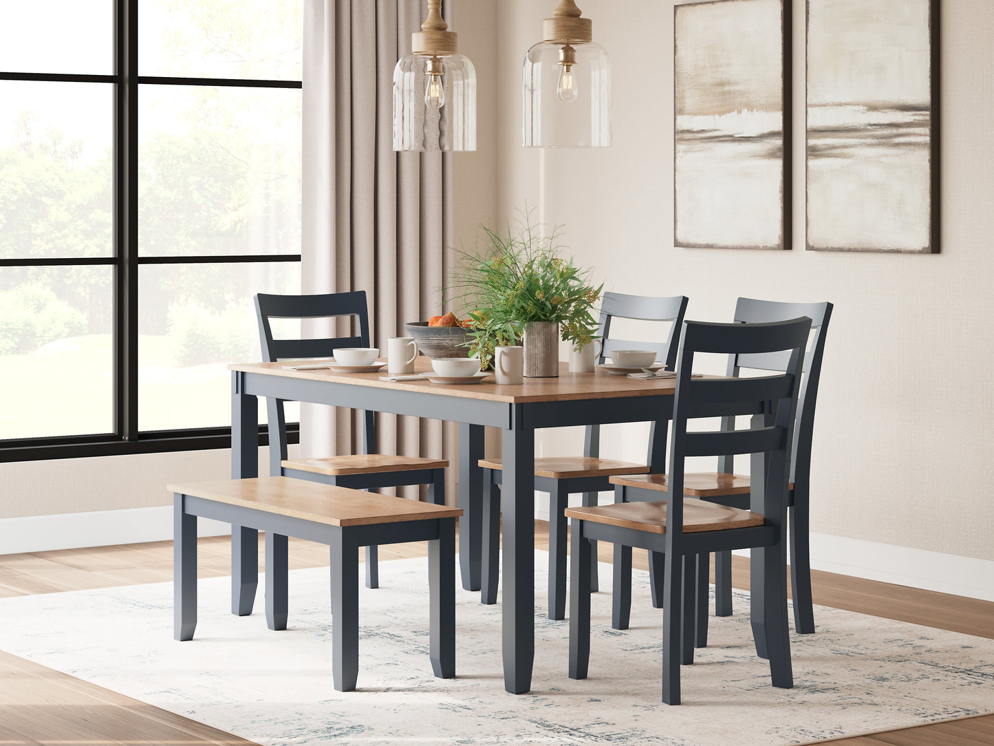 Gesthaven Dining Room Table Set (6/CN) Signature Design by Ashley®