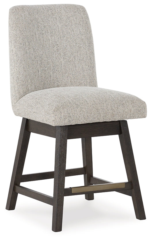 Burkhaus UPH Swivel Barstool (2/CN) Signature Design by Ashley®