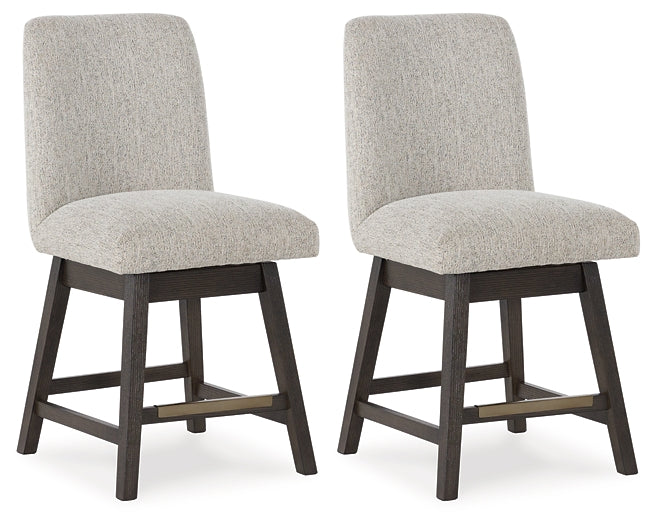 Burkhaus UPH Swivel Barstool (2/CN) Signature Design by Ashley®