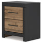 Vertani Two Drawer Night Stand Signature Design by Ashley®