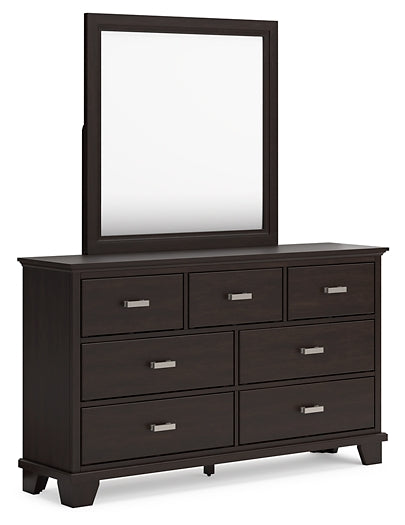 Covetown Twin Panel Bed with Mirrored Dresser and Nightstand Signature Design by Ashley®