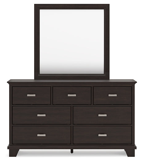 Covetown Twin Panel Bed with Mirrored Dresser and Nightstand Signature Design by Ashley®