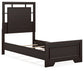 Covetown Twin Panel Bed with Mirrored Dresser and Nightstand Signature Design by Ashley®