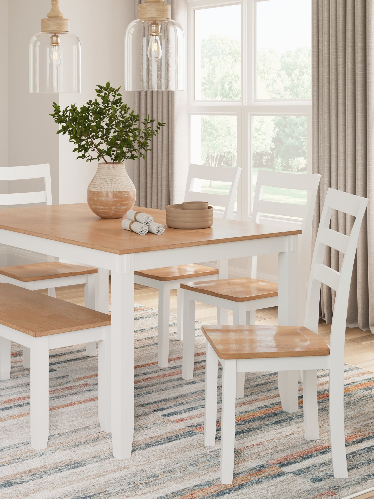 Gesthaven Dining Room Table Set (6/CN) Signature Design by Ashley®