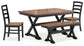 Wildenauer Dining Table and 2 Chairs and Bench Signature Design by Ashley®