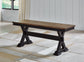 Wildenauer Dining Table and 2 Chairs and Bench Signature Design by Ashley®