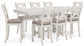 Robbinsdale Counter Height Dining Table and 8 Barstools Signature Design by Ashley®