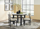 Xandrum Dining Table and 4 Chairs Signature Design by Ashley®