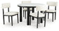 Xandrum Dining Table and 4 Chairs Signature Design by Ashley®