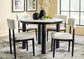 Xandrum Dining Table and 4 Chairs Signature Design by Ashley®