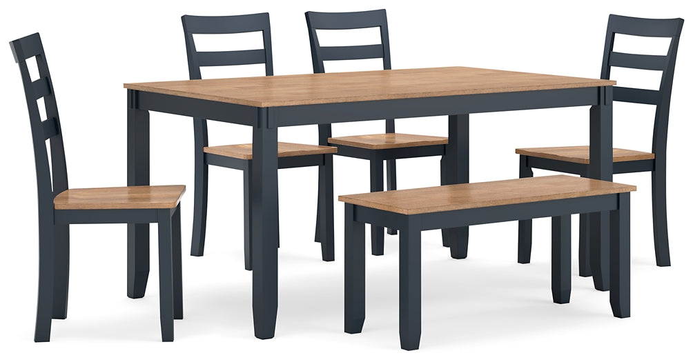 Gesthaven Dining Room Table Set (6/CN) Signature Design by Ashley®