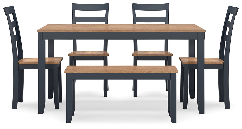 Gesthaven Dining Room Table Set (6/CN) Signature Design by Ashley®