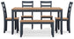 Gesthaven Dining Room Table Set (6/CN) Signature Design by Ashley®