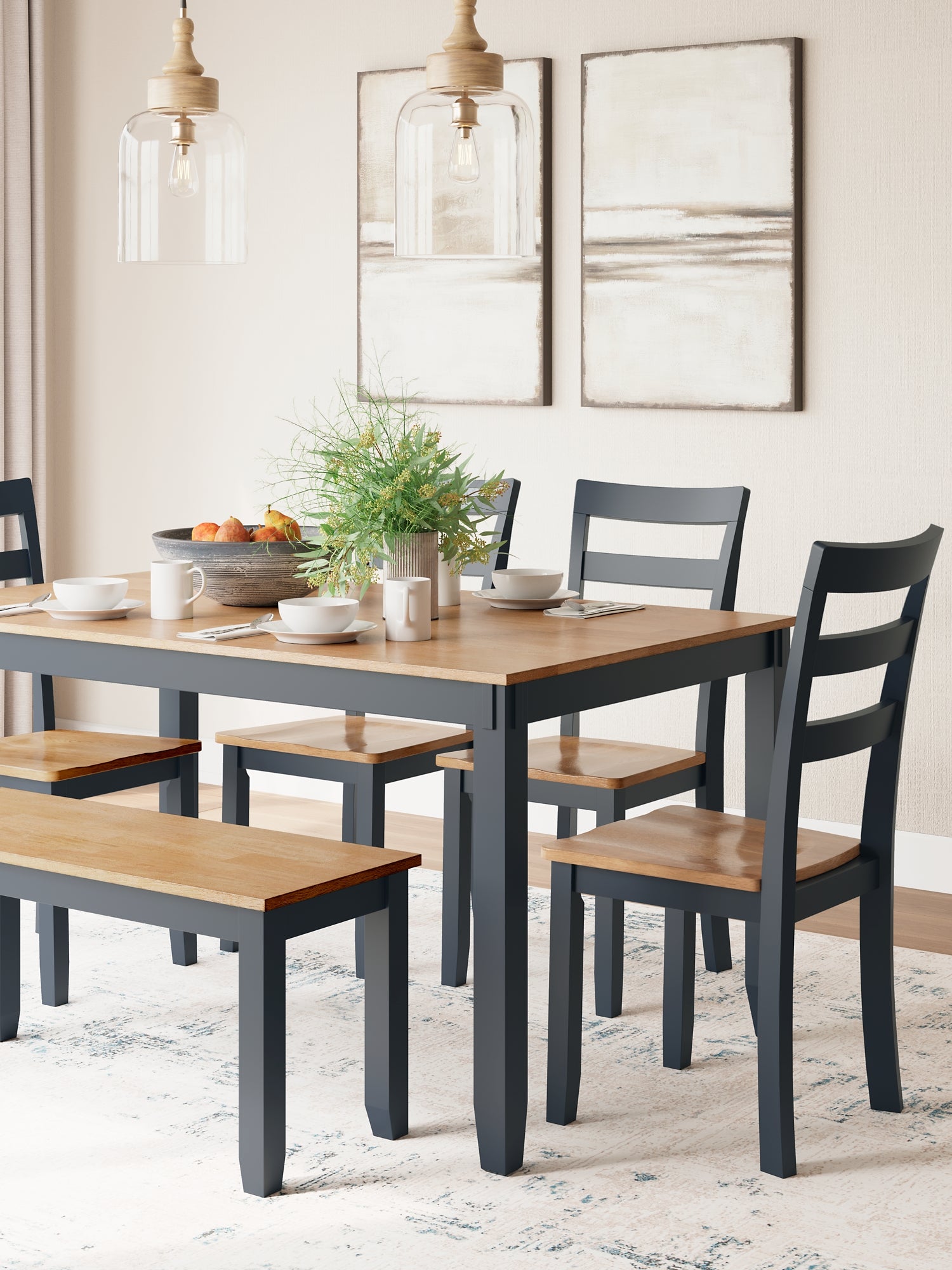 Gesthaven Dining Room Table Set (6/CN) Signature Design by Ashley®