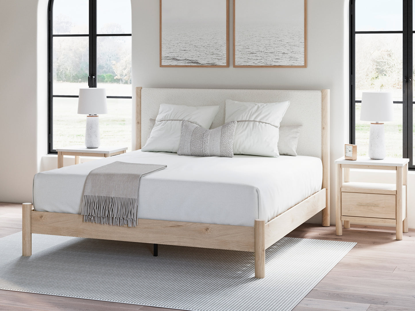 Cadmori  Upholstered Panel Bed Signature Design by Ashley®