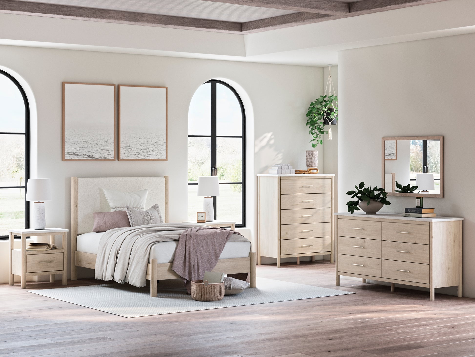 Cadmori  Upholstered Panel Bed Signature Design by Ashley®