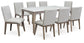 Loyaska Dining Table and 8 Chairs Signature Design by Ashley®