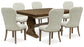 Sturlayne Dining Table and 6 Chairs with Storage Benchcraft®