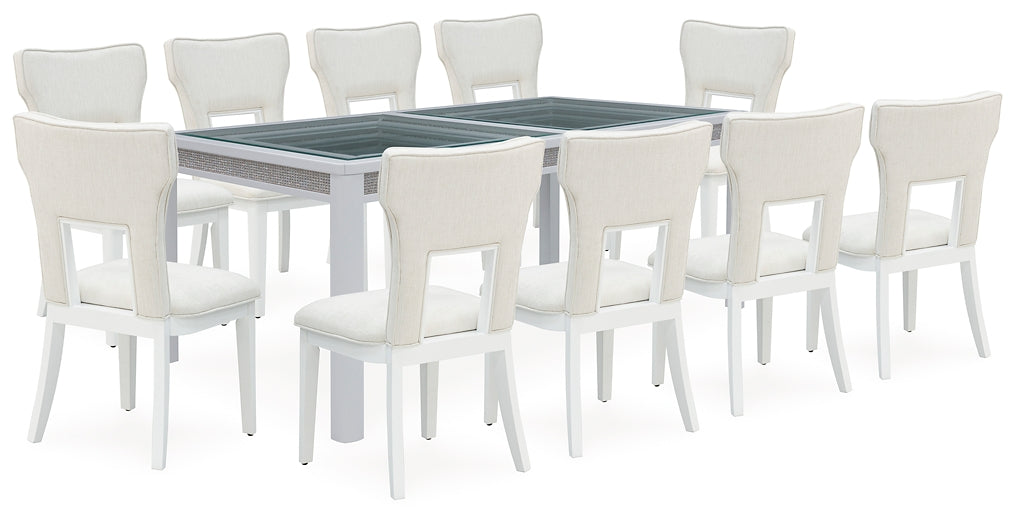 Chalanna Dining Table and 10 Chairs Signature Design by Ashley®