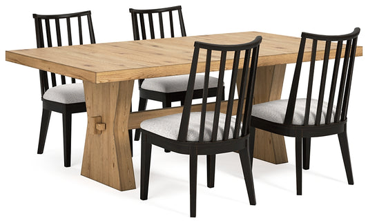 Galliden Dining Table and 4 Chairs Signature Design by Ashley®