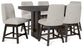 Burkhaus Counter Height Dining Table and 6 Barstools Signature Design by Ashley®