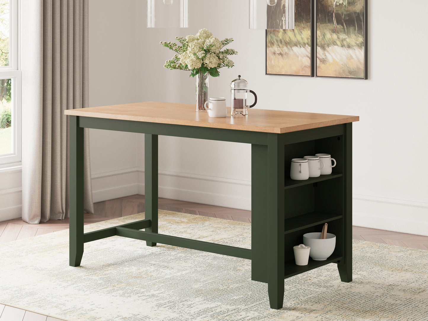 Gesthaven Counter Height Dining Table and 2 Barstools Signature Design by Ashley®