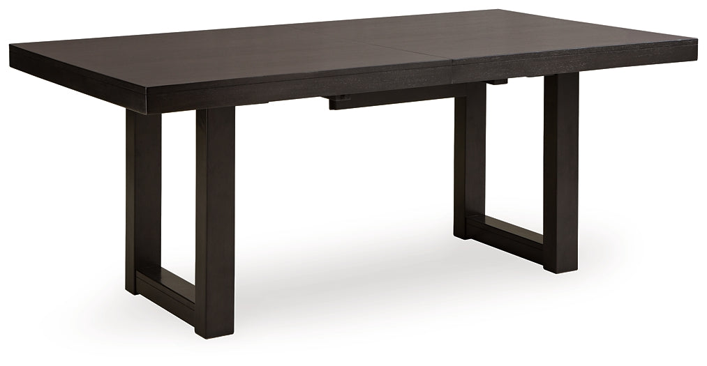 Neymorton RECT DRM Butterfly EXT Table Signature Design by Ashley®