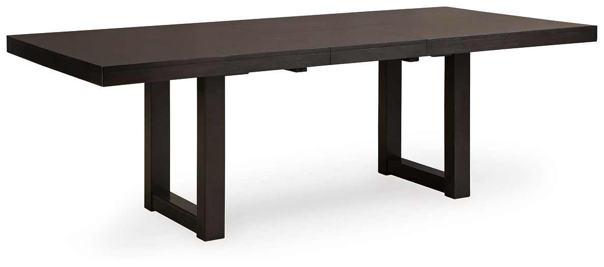 Neymorton RECT DRM Butterfly EXT Table Signature Design by Ashley®