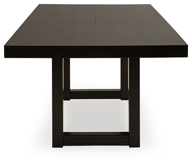 Neymorton RECT DRM Butterfly EXT Table Signature Design by Ashley®