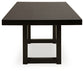 Neymorton RECT DRM Butterfly EXT Table Signature Design by Ashley®