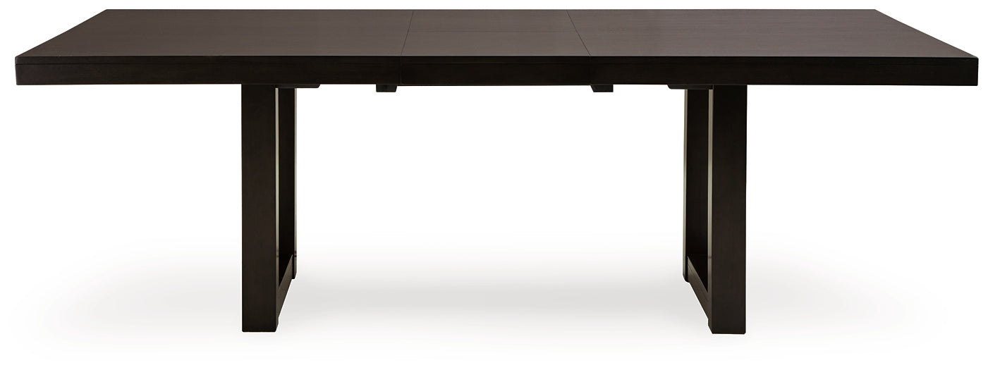 Neymorton RECT DRM Butterfly EXT Table Signature Design by Ashley®