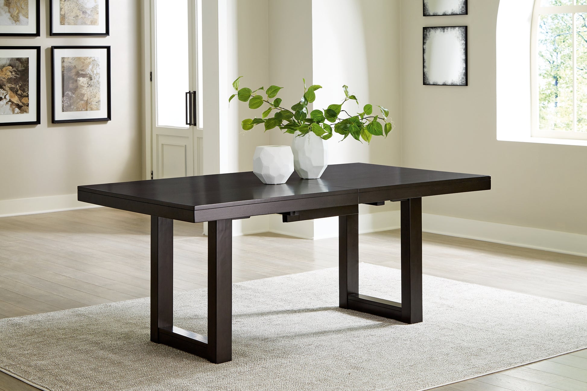 Neymorton RECT DRM Butterfly EXT Table Signature Design by Ashley®