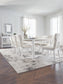 Chalanna Dining Table and 8 Chairs Signature Design by Ashley®