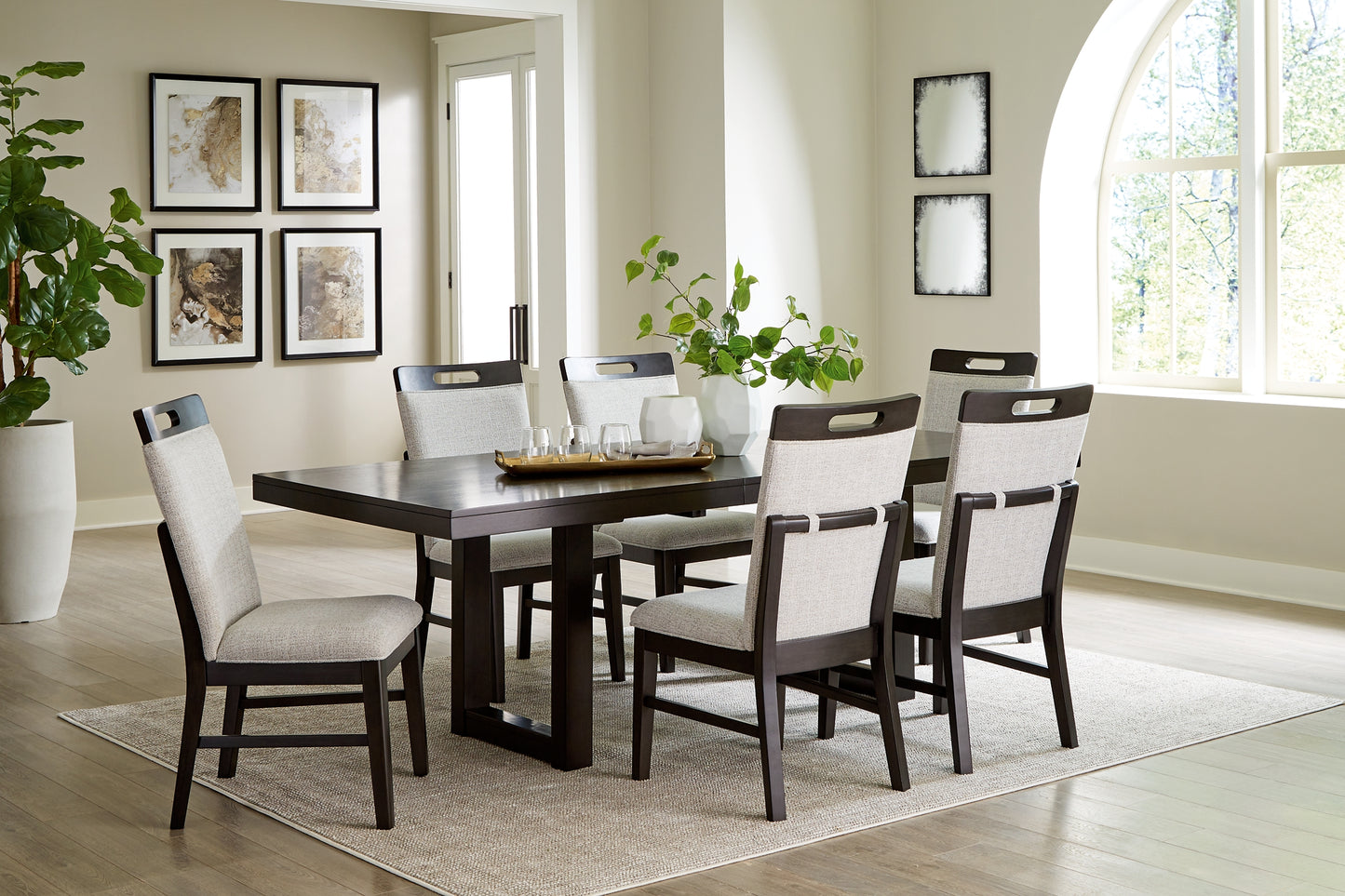 Neymorton Dining Table and 6 Chairs Signature Design by Ashley®