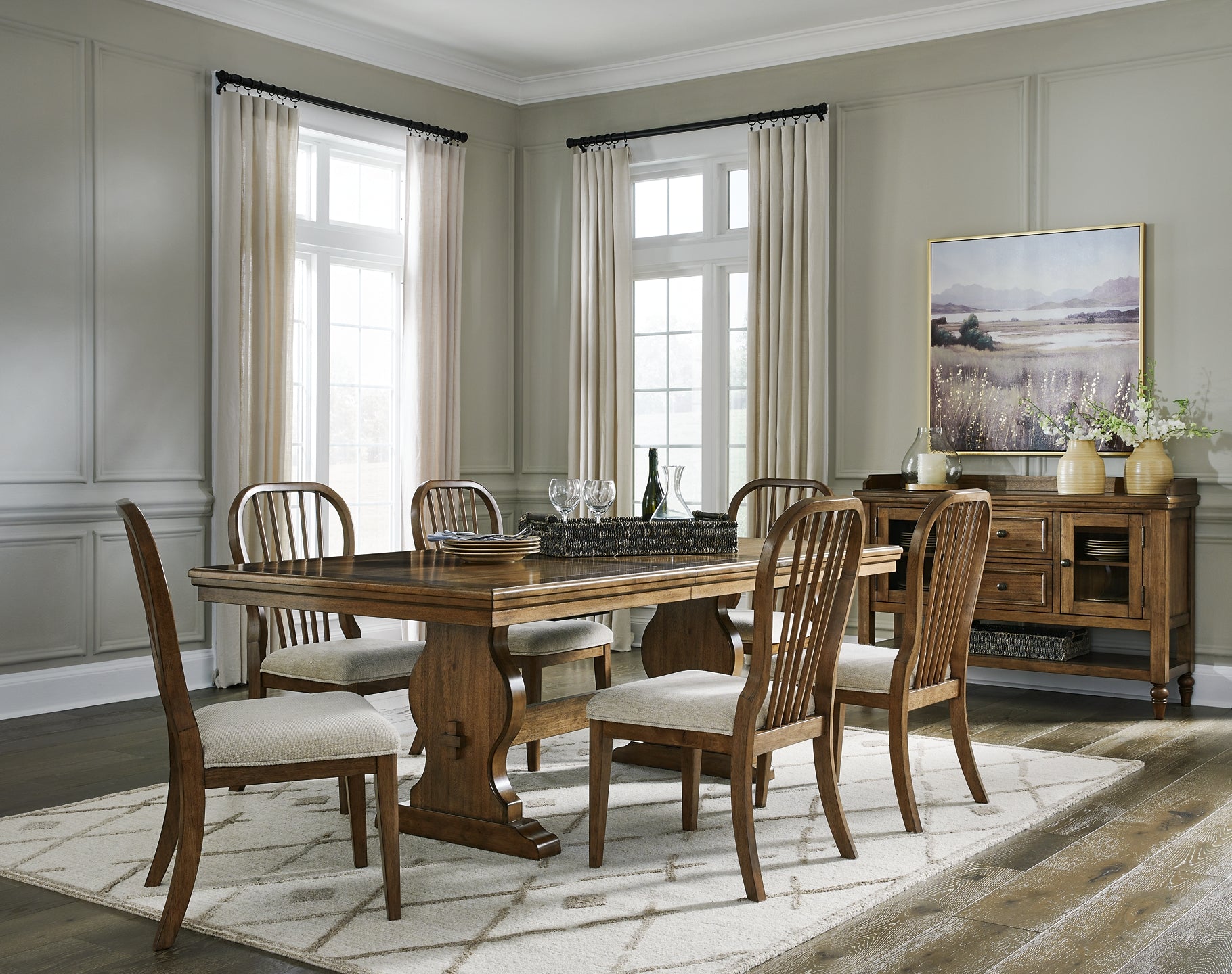 Sturlayne Dining Table and 6 Chairs Benchcraft®