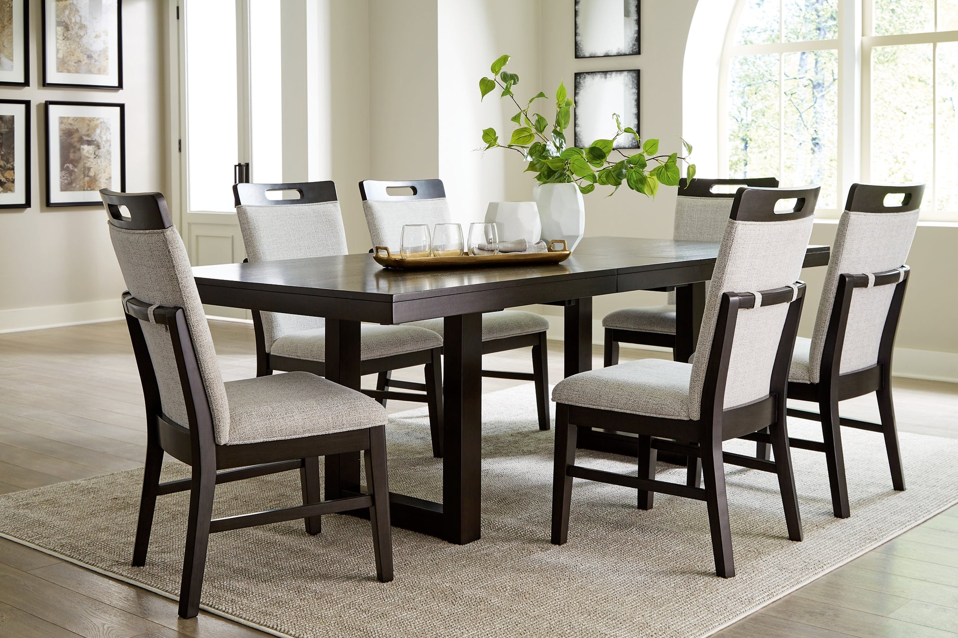 Neymorton Dining Table and 6 Chairs Signature Design by Ashley®